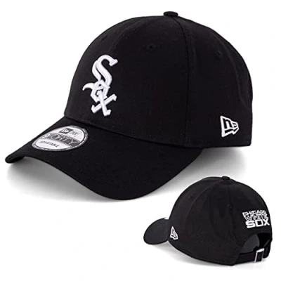 Abbildung von New Era Caps Baseball Cap Kappe Muetze Limiterte Designs MLB NBA NFL Yankees Lakers Bulls Raiders Chiefs Dodgers Seahawks Sox 49ers (Chicago White Black/White)