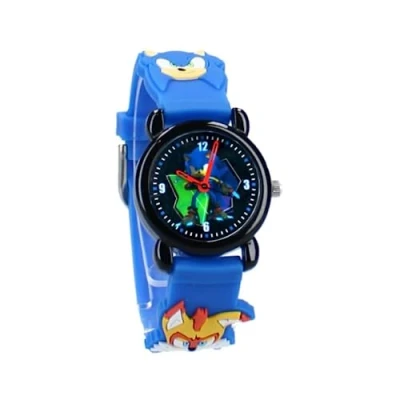 Abbildung von My sweety pop Analoge Armbanduhr Sonic Blau für Kinder Schule Kindergarten Urlaub Jungen Geschenkidee, Rosa, Riemen