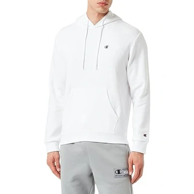 Abbildung von Champion Basic Hooded Kapuzenpullover, Herren, Größe: Medium, Wht