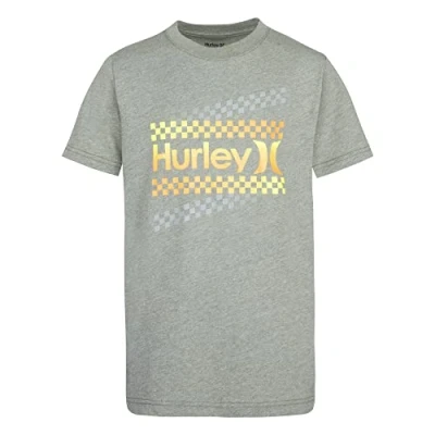 Abbildung von Hurley Jungen Hrlb Zip Check Tee T Shirt, Army Heather, 10 Jahre EU