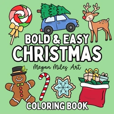 Abbildung von Christmas Coloring Book: Bold &amp; Easy Designs for Adults and Kids (Bold Books)