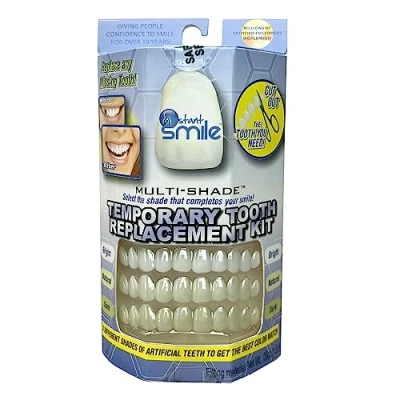 Abbildung von Instant Smile Multishade Patentiertes provisorisches Zahnreparaturset, ersetzen Sie einen fehlenden Zahn in wenigen Minuten