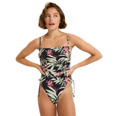 Abbildung von Roxy Beach Classics Fashion Badeanzug, Damen, Größe: XXL, Anthracite