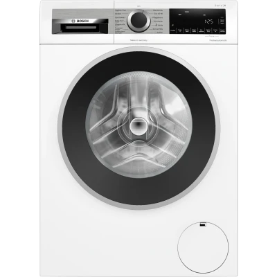 Abbildung von Bosch WGG244120, Serie 6, Frontlader Waschmaschine, 9 kg, 1400 UpM, Made in Germany, entfernt 16 Fleckenarten, SpeedPerfect, Maximale Energie und Wasserersparnis, Nachlegefunktion, AquaStop