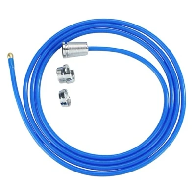 Abbildung von Reiniger Mod. Power Rohr frei Twister Hochdruck Abflussreiniger mit Messingdüse Easy Clip System für Abflussrohr 3 x 250 cm Blau