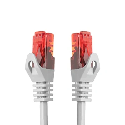 Abbildung von BIGtec 1,5m LAN Kabel Netzwerkkabel Patchkabel High Speed Ethernet weiß Weiss kompatibel zu Cat 5 6 7 8 Switch Router Modem Patchpannel Access Point Patchfelder