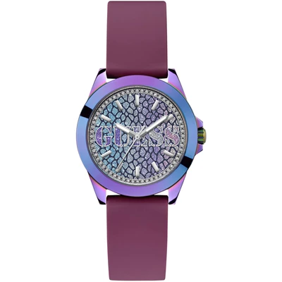 Abbildung von Guess Menagerie Uhr, Damen, Größe: One Size, Purple