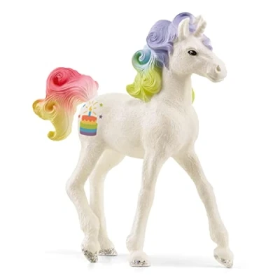 Abbildung von schleich 70742 Sammeleinhorn Regenbogentorte, für Kinder ab 5 Jahren, BAYALA Sammelfigur