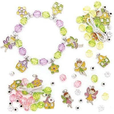 Abbildung von Baker Ross AX908 Feen Armband Sets, 3 Stück, Perlenschmuck, Basteln, perfekt für Partytüten und Geschenke, ideales Kinderzubehör