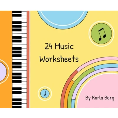 Abbildung von 24 Music Worksheets: A B C D E F G