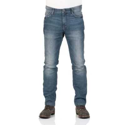 Abbildung von TOM TAILOR Herren Slim Jeanshose 1/1 Josh Regular, Blau (mid stone wash denim 1052) Gr. W34/L34 (Herstellergröße: 34)