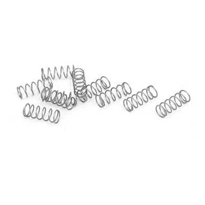 Abbildung von sourcing map 10Stk 304 Edelstahl Druckfedern Druckfeder Spiralfeder Stahlfeder 0,3mmx4mmx10mm