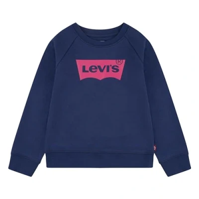 Abbildung von Levi&#039;s Kids Batwing crewneck sweatshirt Mädchen Mittelalterblau 8 Jahre