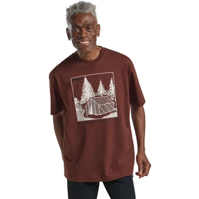 Abbildung von Jack Wolfskin Tshirt print, Herren, Größe: Small, Tent dark rust
