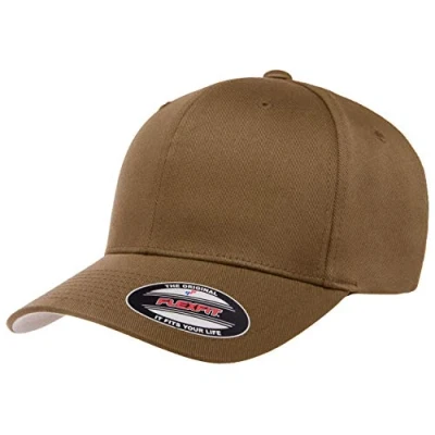 Abbildung von Flexfit Herren Men&#039;s Athletic Baseball Fitted Cap Taillierte Baseballkappe, Coyote Braun, L/XL