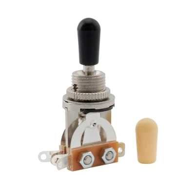 Abbildung von Musiclily Metrisch 3 Wege Tonabnehmer Schalter Kippschalter für Les Paul Style E Gitarre, Schwarzer Knopf