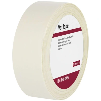 Abbildung von Kerbl VetTape Klauenverband m. Kautschukkleber, Weiß 50cm