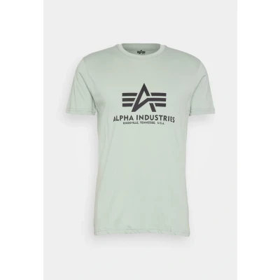 Abbildung von Alpha Industries Tshirt print, Herren, Größe: Small, Dusty green