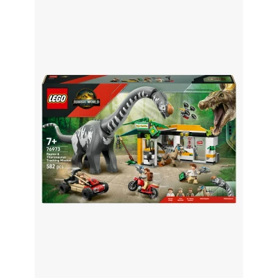 Abbildung von LEGO Jurassic World 76973 Raptor &amp; Titanosaurus: Große Fährtensuche