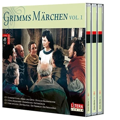 Abbildung von Grimms Märchen Box 1: Schneewittchen, Hänsel und Gretel, König Drosselbart, Dornröschen, Hans im Glück, Der Froschkönig u.a.