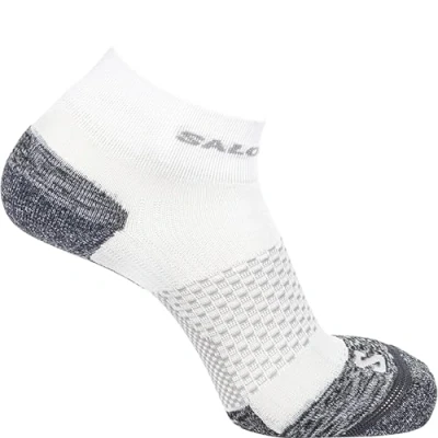 Abbildung von Salomon Push Ankle Unisex Socken, Reflektierende Details, Feuchtigkeitsregulierung, Dämpfung, Weiß, 36 38