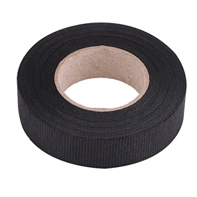 Abbildung von Tbest Gewebeband Selbstklebend, Auto Baumwolle KFZ Kabelbaumband Klebeband Reißfest Isolierband selbstklebendes Anti Quietsch Rassel Filz Gewebe Klebeband(19mm*15m)