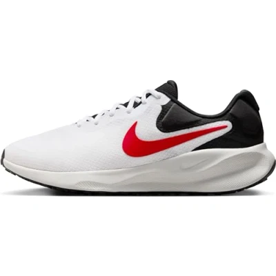 Abbildung von Nike Herren Revolution 7 Men s Road R Sneaker, Weiß Schwarz Rot, 44 EU