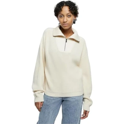 Abbildung von Urban Classics Troyer Strickpullover, Damen, Größe: 5XL, Sand