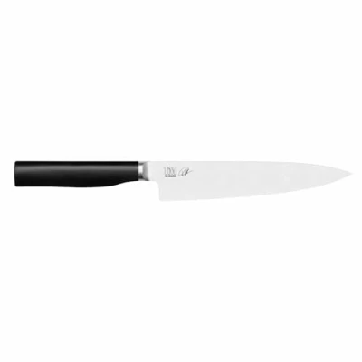 Abbildung von KAI Tim Mälzer Kamagata japanisches Allzweckmesser Spitz Klinge 16 cm Klingenlänge rostfreier 4116 Edelstahl geschmiedet 56 (±1) HRC polierter POM Griff Universalmesser