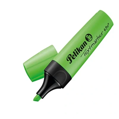 Abbildung von Pelikan 814096 Textmarker 490, Leuchtgrün, 10 Stück in Faltschachtel
