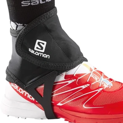 Abbildung von Salomon Trail Gaiters Low Unisex Gamaschen Running Wandern MTB Lauf, Leichte Handhabung, Haltbarkeit, Laufz, Schwarz, S