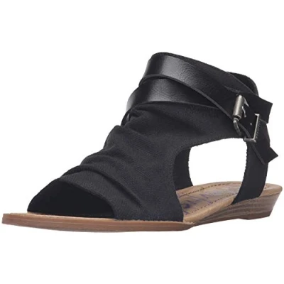 Abbildung von Blowfish Malibu Damen Balla Keilsandale, Schwarz, 40 EU