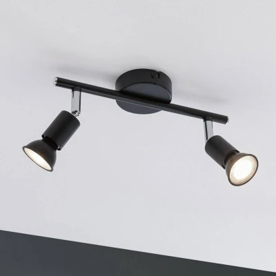 Abbildung von Paulmann Deckenleuchte »Carolina«, 2 flammig, Leuchtmittel GU10 ohne Leuchtmittel, Spotlight IP44 max. 2x10W Chrom 230V Metall, GU 10