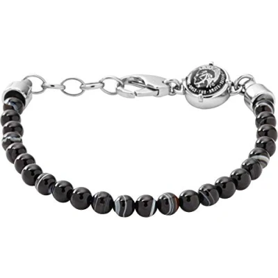 Abbildung von Diesel Armband Für Männer, 18,5 Cm, 5 Cm Verlängerung Schwarz Edelstahlarmband, DX0848040