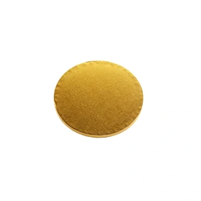 Abbildung von Dekora Tortenunterlage Rund Goldene Tortenplatte aus Pappe Wiederverwendbar 25 cm