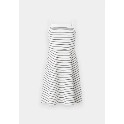 Abbildung von ONLY Onldemi Dress Freizeitkleid, Damen, Größe: Medium, Cloud dancer/navy blazer