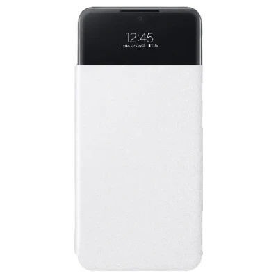 Abbildung von Samsung Smart S View Kunststof Book Case Weiẞ Galaxy A33 5G
