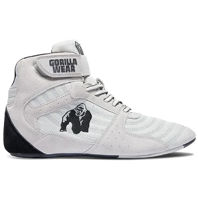Abbildung von Gorilla Wear Perry High Tops Pro weiß Bodybuilding und Fitness Schuhe für Damen Herren, 36