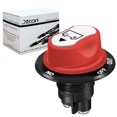 Abbildung von Jtron batterieschalter DC12 50V 50A trennschalter kfz boot auto 3 Positionen (50A)