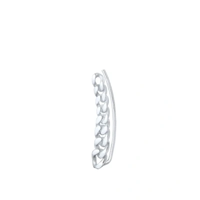 Abbildung von Elli Single Earclimber Basic Blogger Ohrringe, Damen, Größe: One Size, Silver