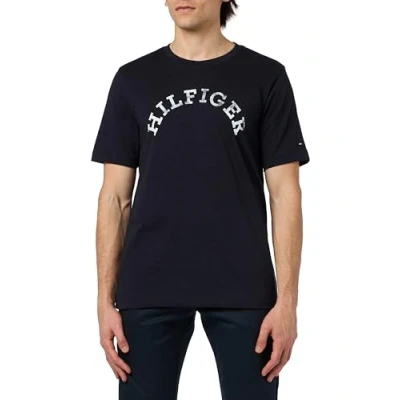 Abbildung von Tommy Hilfiger Arched TEE Tshirt print, Herren, Größe: XXL, Desert sky