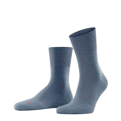 Abbildung von FALKE Unisex Socken Run U SO Baumwolle Funktionsmaterial einfarbig 1 Paar, Blau (Light Denim 6660), 49 50