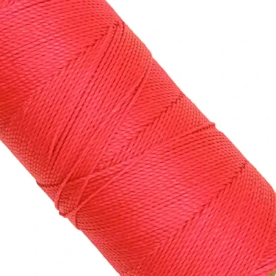 Abbildung von LINHASITA, Garnspule, gewachst, 100 g / 170 Meter, Dicke: 1 mm, Polyester, Makramee Garn, 30 Farben metros gr Rosa Phosphor