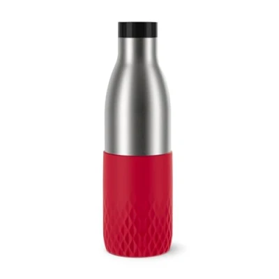 Abbildung von Emsa Isolierflasche »Bludrop Sleeve«, (1 tlg.), 0,7 Liter, Silikonmanschette, 360 Trinköffnung, 24 h kalt, 12 warm