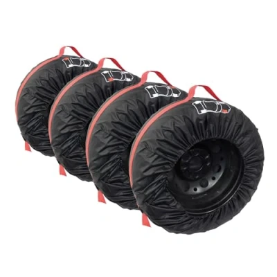 Abbildung von CARPOINT 0613011 Reifentaschen Set schwarz/rot 13 16