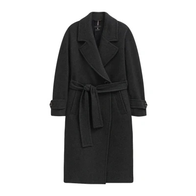 Abbildung von bugatti Flexcity Stretch MIT Bindegurt Trenchcoat, Damen, Größe: 36, Dunkelgrau
