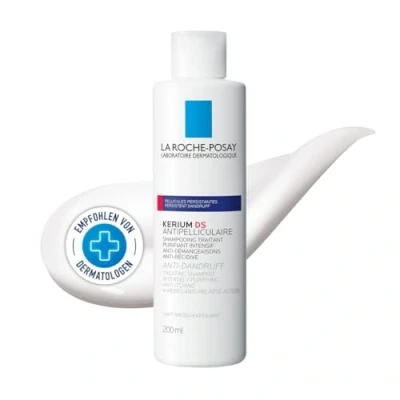 Abbildung von La Roche Posay Kerium DS Anti Schuppen, Intensiv Shampoo Kur bei hartnäckigen Schuppen und starkem Juckreiz, Ultrafeine Textur mit Thermalwasser 4 wöchiger Rückfall Wirkung, 200 ml