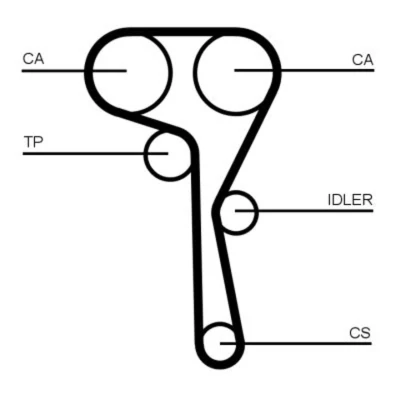 Abbildung von CONTITECH CT1167K8 Zahnriemensatz 163 VOLKSWAGEN: Touran II, Polo VI, T Roc