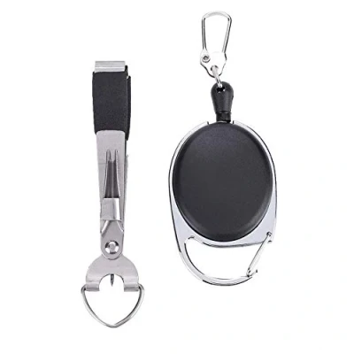 Abbildung von DEWIN Angeln Knoten, Quick Knot Bindewerkzeug Multifunktionales Fliegenfischen Tool Schnurschneider Clipper Nipper Tackle Angelzubehör