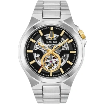 Abbildung von Bulova Herren Analog Automatisch Uhr mit Edelstahl Armband 98A224